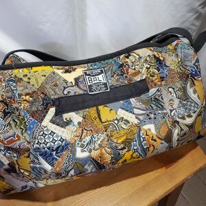 BaIi Indonesian Handcrafted Travel Bag w/Patchwork Batik Fabrics